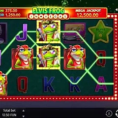 Elvis Frog in Vegas slot game at Sportzino Casino by BGaming